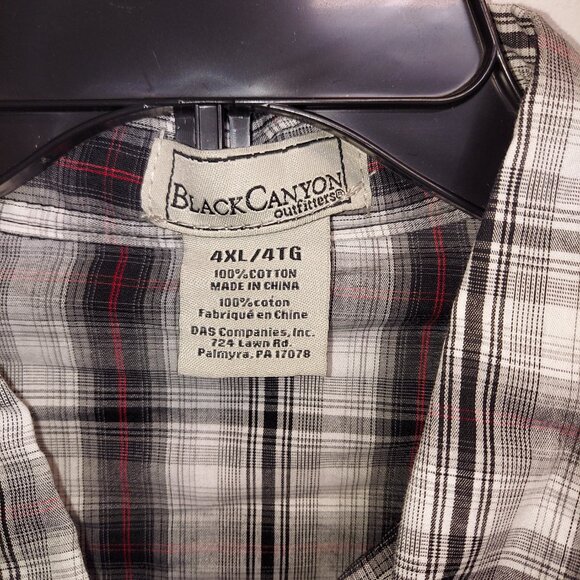 BLACK CANYON OUTFITTERS PEARL SNAP LONG SLEEVE SHIRT - SIZE 4X - Picture 3 of 4
